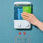 Distributeur de pompe à savon liquide 1000ML, distributeur de savon manuel étanche, distributeur de liquide manuel multifonction pour salle de bain-AT64