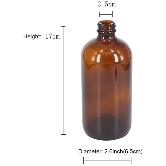 Pompe lotions verre ambré 500 millilitres lot trois… – vue 2