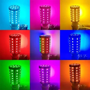 Ampoule LED RGB, Rouge, Jaune, Vert, Bleu, Rose, Violet, Barre de Nuit, KTV, Salon, Lampe Décorative, 120V, 230V