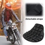 Housse de siège de moto, coussin en mousse EVA noire, doux et confortable, anti-Stress, universel pour moto et vélo électrique
