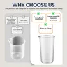 Pichet doseur cylindrique transparent plastique… – vue 3