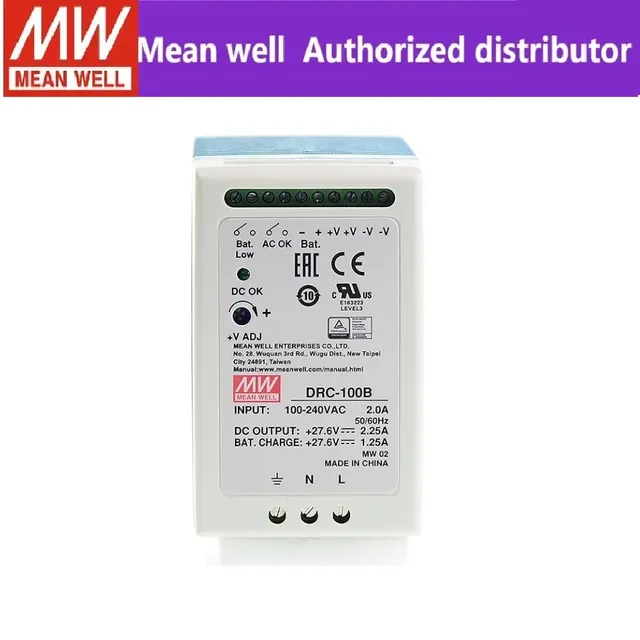 MEAN WELL Alimentation à découpage DRC-100 DRC-100A…