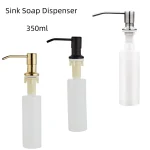 Distributeur de liquide d&rsquo;évier en acier inoxydable Regina, bouteille à pression manuelle, distributeur de gratitude, accessoires de cuisine, 350ml