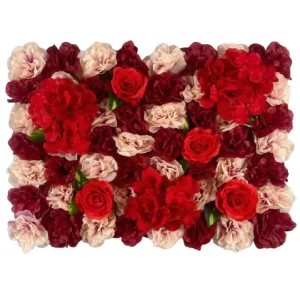 Panneaux muraux de fleurs artificielles faits à la main, 60x40cm, arrière-plan mural de mariage romantique, facile à installer, large Application