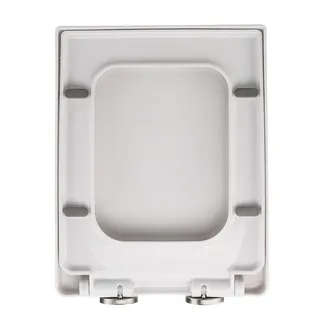 Siège de toilette carré à fermeture douce