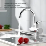 Chauffe-eau électrique instantané sans réservoir, 3000W, affichage LCD, usage domestique pour les touristes, eau chaude et froide