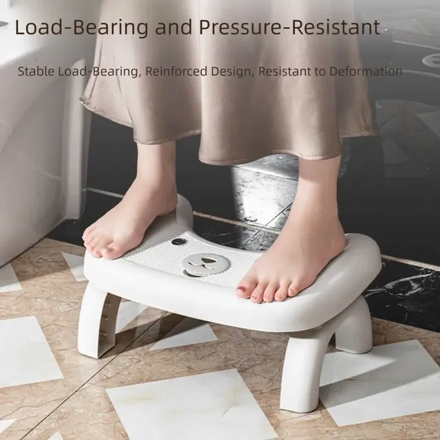 Tabouret toilette pliant antidérapant plastique… – vue 4