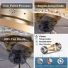 Plafonnier LED avec ventilateur intégré et télécommande – vue 6