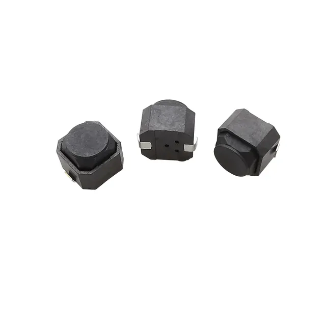 Interrupteur tactile silicone noir 6x6x5mm 2 broches…