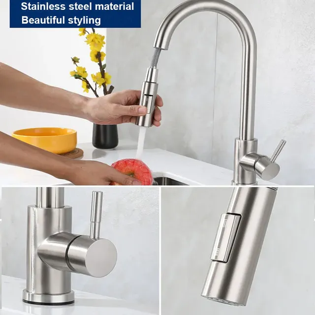 Robinet de cuisine en acier inoxydable – vue 2