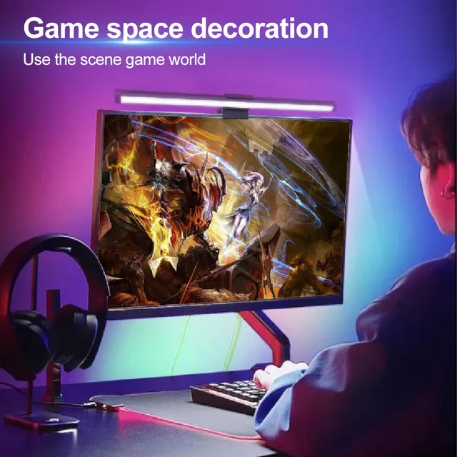 Barre lumineuse RGB pour moniteur d'ordinateur – vue 2