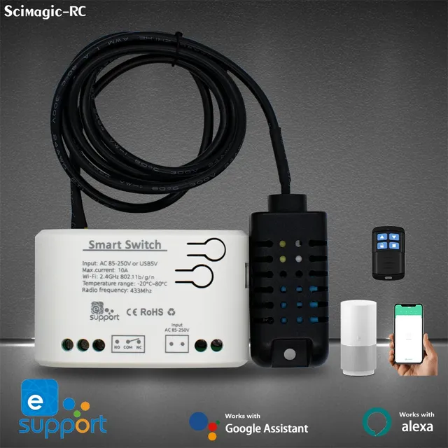 Interrupteur intelligent wifi thermostat température… – vue 2