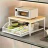 1 noir/blanc cuisine micro-ondes support boîte de… – vue 4