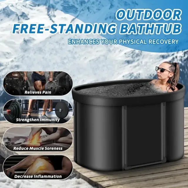 Baignoire pliable pour baignoire glacée ovale