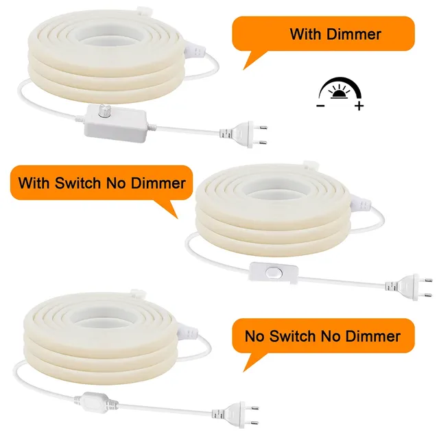 220V variateur COB LED bande néon EU Kit d'alimentation… – vue 3