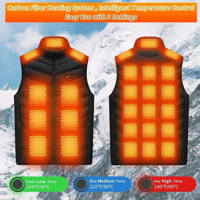 TODWARM hommes gilet chauffant veste chauffée hiver… – vue 3