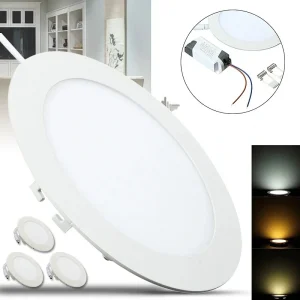 Dimmable Ultra mince 3 W/4 W/ 6 W/9 W/12 W/15 W/ 25 W LED plafonnier encastré/mince rond vers le bas lumière 85 V-265 V + pilote LED Dimmable Ultra mince 3 W/4 W/ 6 W/9 W/12 W/15 W/ 25 W LED plafonnier encastré/mince rond vers le bas lumière 85 V-265 V + pilote LED