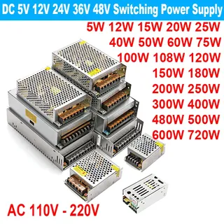 Alimentation à découpage 12 V Volt DC SMPS 5V 24V 36V 48V 100W 200W…