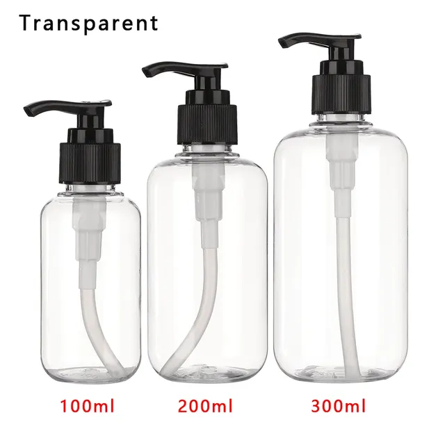 Lot six flacons pompes rechargeables 100ml 200ml 300ml… – vue 6