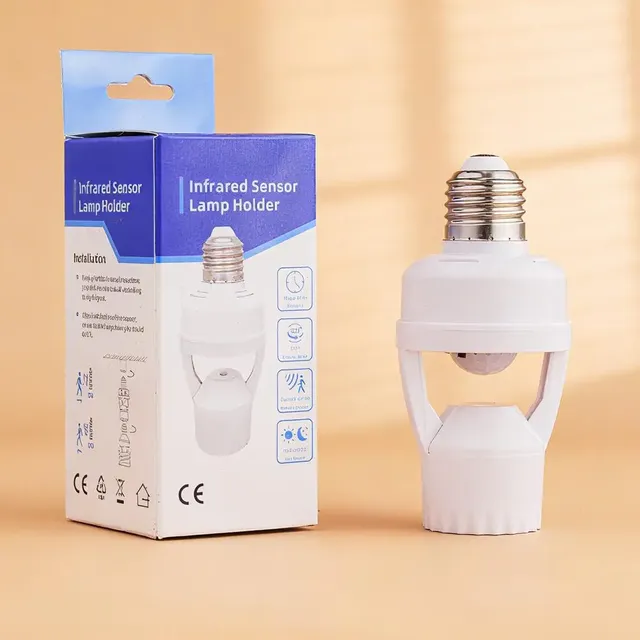 Support d'ampoule avec capteur de mouvement intelligent… – vue 4
