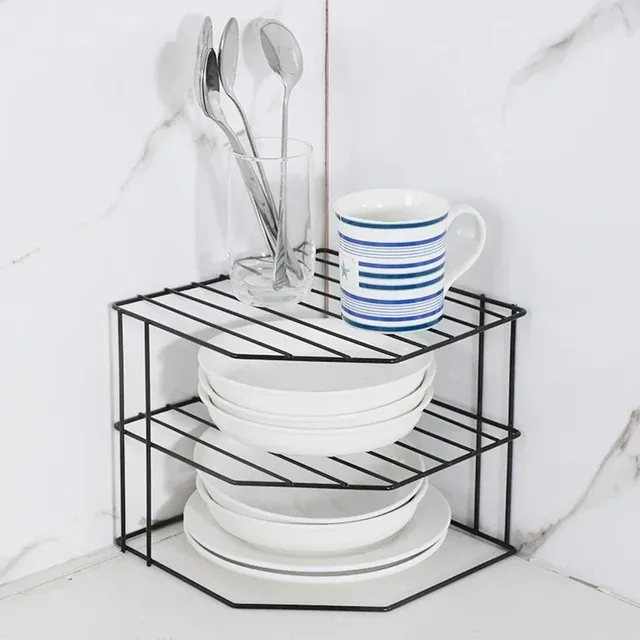 Étagère d'angle de rangement de cuisine