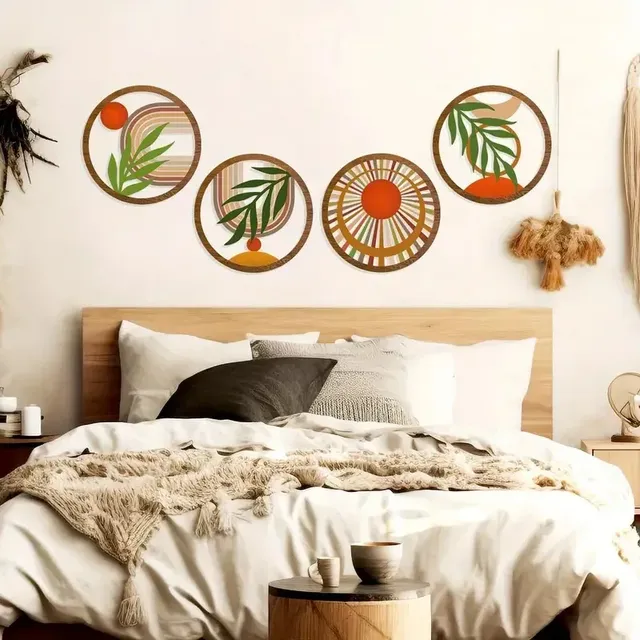 Décorations murales bohème en bois – vue 4