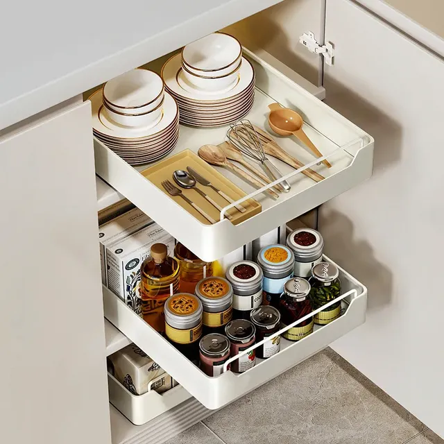 Support de rangement de cuisine en métal avec Rails… – vue 4