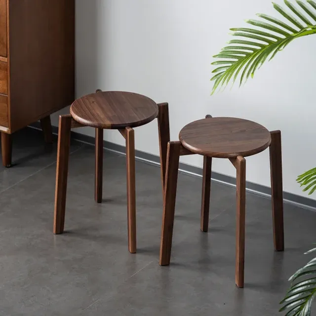 Tabouret nord-américain en noyer – vue 5