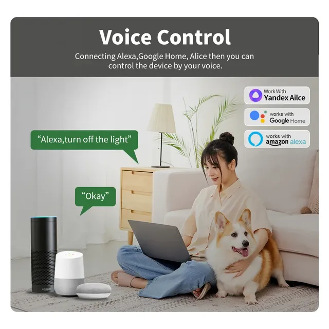 MANHOT Wifi 16A interrupteur d'éclairage intelligent… – vue 3