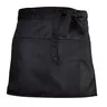Tablier noir demi-longueur avec poches pour femme et homme – vue 6