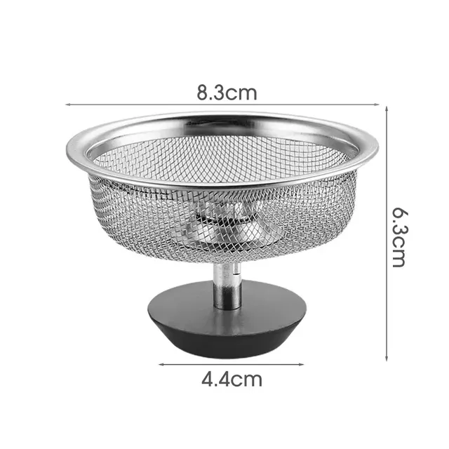 Filtre évier acier inoxydable maille fine panier rond… – vue 6