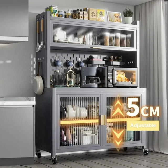 Support rangement cuisine acier carbone cinq niveaux… – vue 4