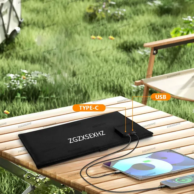 200W Folding Solar Panel 5V USB Portable foldable solar… – vue 4