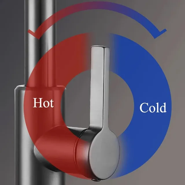 Robinet de cuisine cascade 4 Modes – vue 4