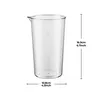 Pichet doseur cylindrique transparent plastique… – vue 2