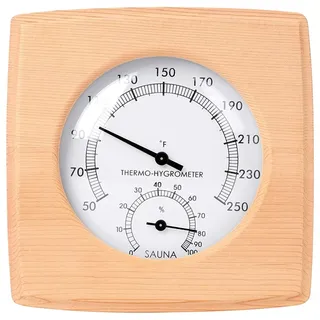 Thermomètre hygromètre sauna analogique bois cèdre naturel cadran…