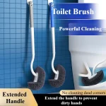 Brosse de toilette brosse propre sans coins morts étendre la poignée pour empêcher les mains sales fournitures de nettoyage pour les toilettes