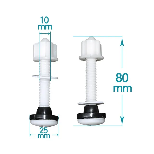 Boulon siège toilette universel plastique caoutchouc…