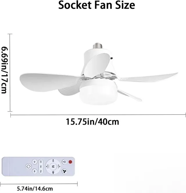 LED ventilateur de plafond lumière moderne intelligent… – vue 6