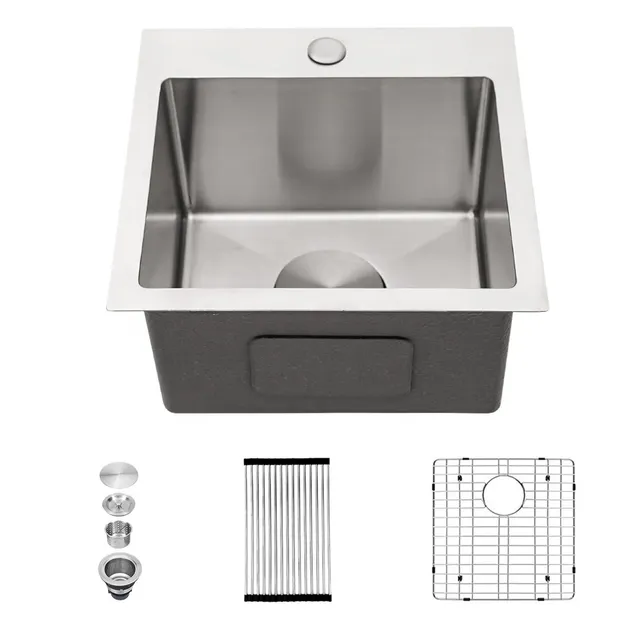 Évier cuisine acier inoxydable brossé encastrable…