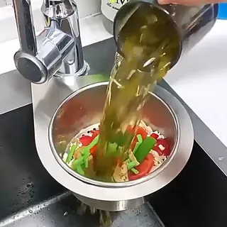 Panier de filtre d'évier de cygne de cuisine en acier inoxydable