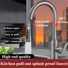 Robinets de cuisine pistolet en cuivre fin gris évier de… – vue 3