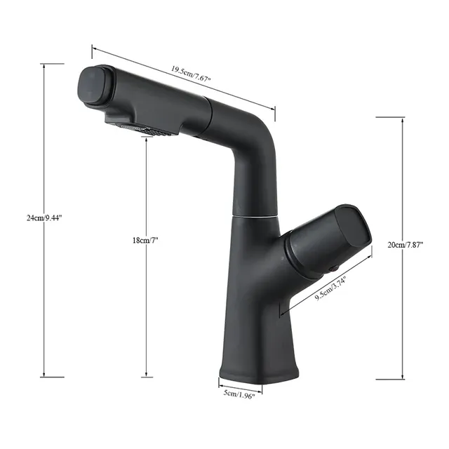 Robinet d'évier de lavabo extractible – vue 6
