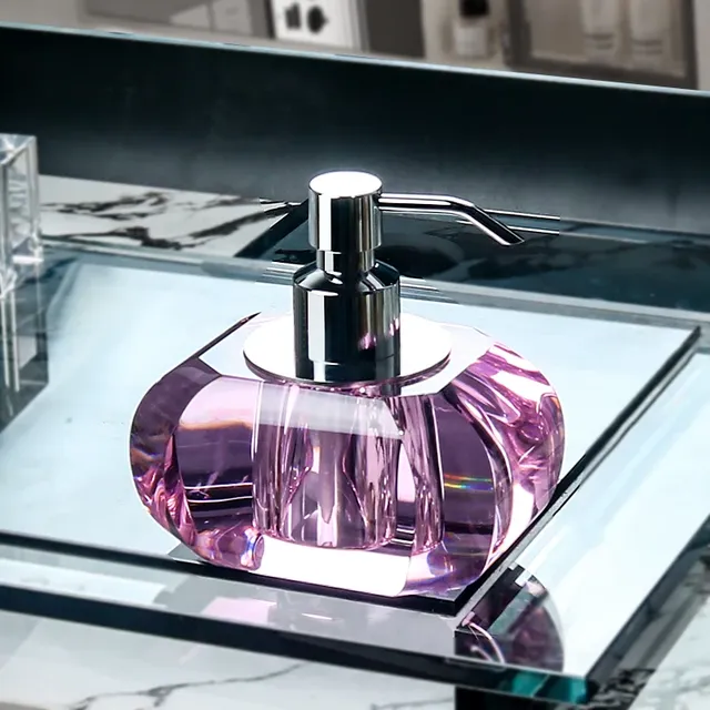 Bouteille de Lotion à pression en verre de cristal – vue 5