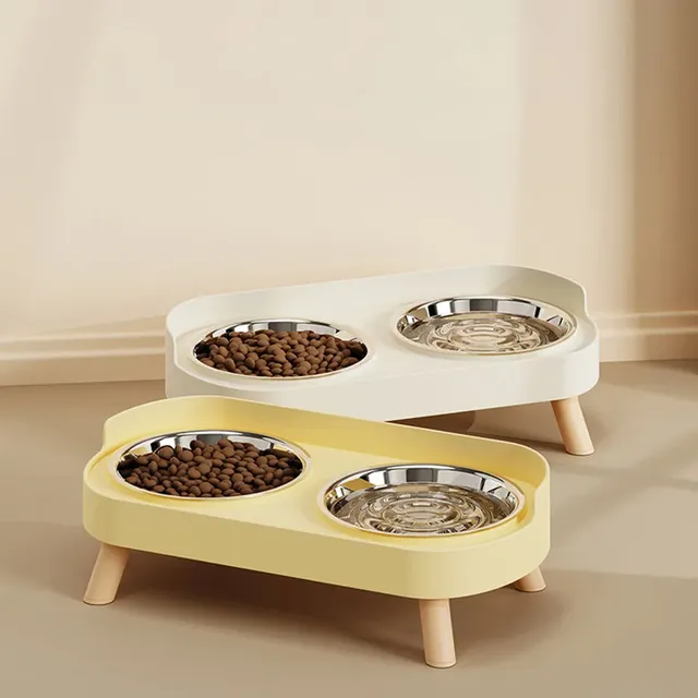 Ensemble de bols doubles pour chat – vue 2