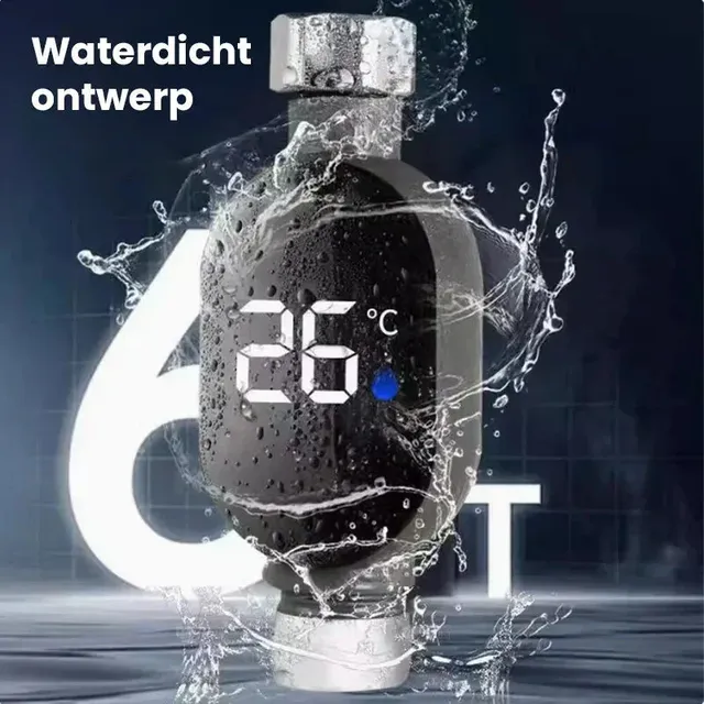 Thermomètre de douche d'eau domestique avec affichage… – vue 2