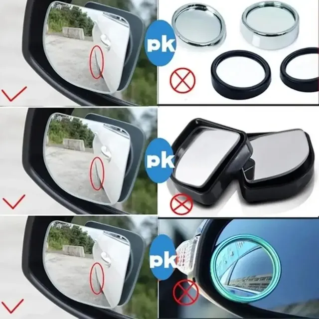 2 pièces miroir de voiture grand Angle miroirs d'angle… – vue 4