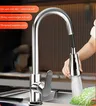 Mitigeur cuisine inox brossé bec haut escamotable… – vue 2