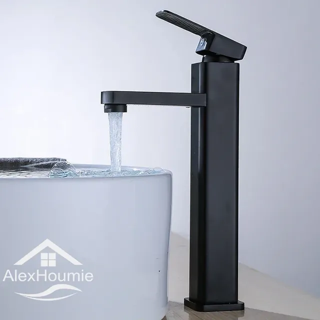 Mitigeur lavabo monocommande chromé design carré… – vue 4