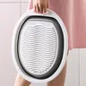 Bassine pliable portable silicone plastique pliant ovale… – vue 4